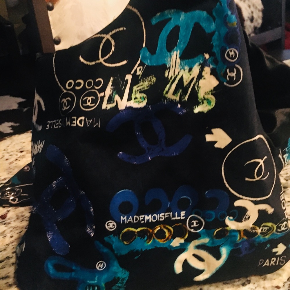 Chanel graffiti handbag